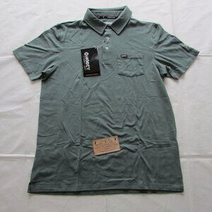 Hooey Men's Short Sleeve Hot Shot Polo T-Shirt Gray Green